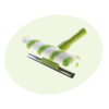 Window wiper with fibre